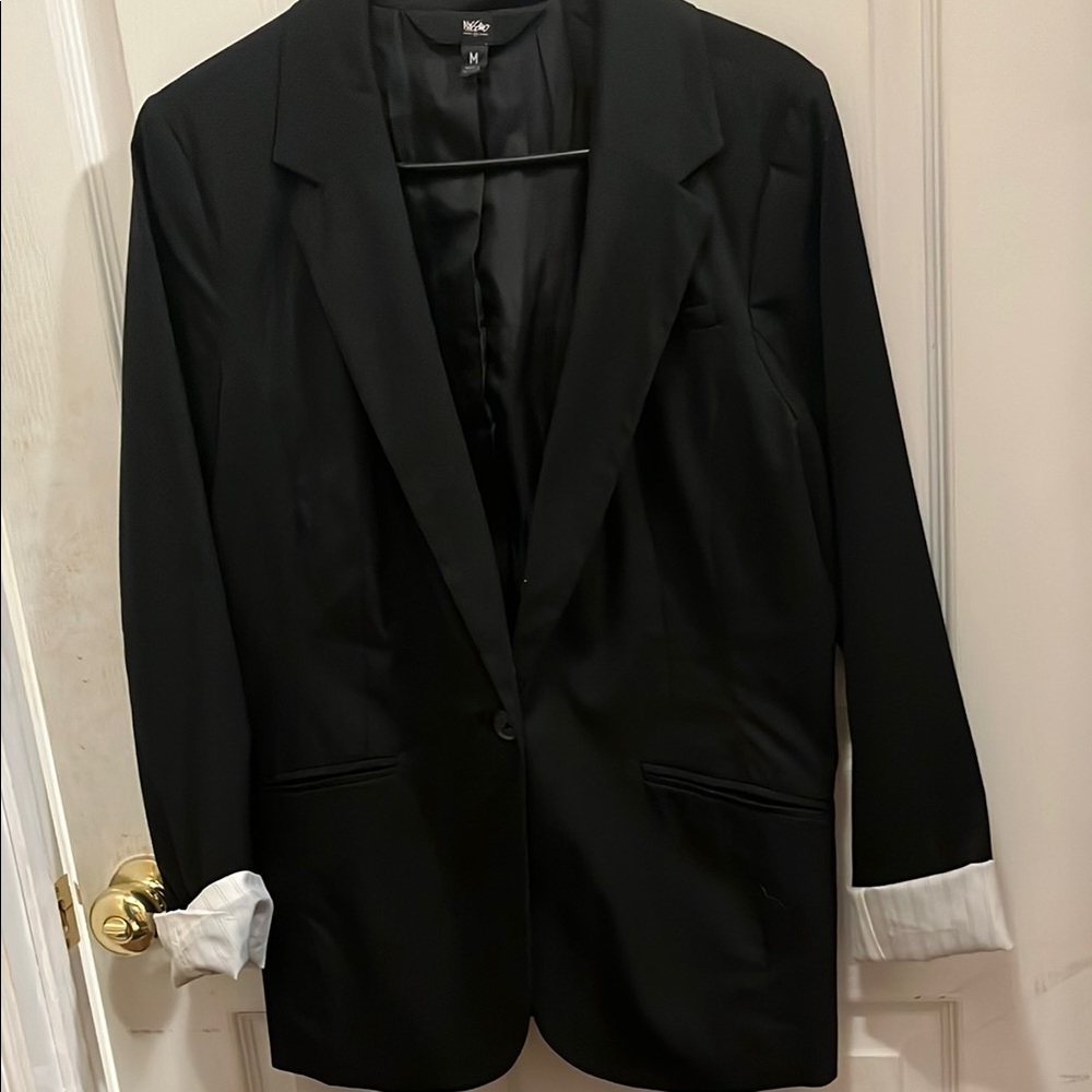 Mossimo Supply Co. Black Blazer with White Accents